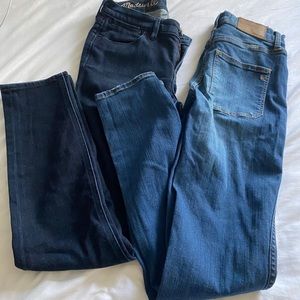 2 Pairs Madewell HighWaisted and Midwaist Jeans